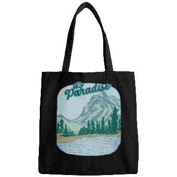 Discover Mountain Landscape Paradise Bags