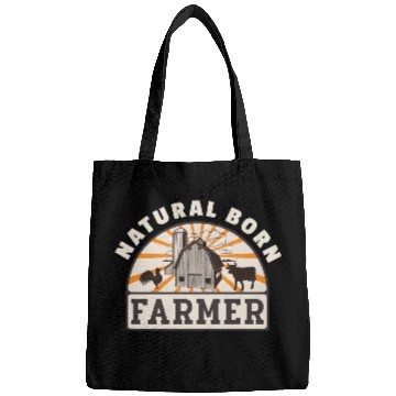 Discover Natural Born Farmer Funny Farmer Bags
