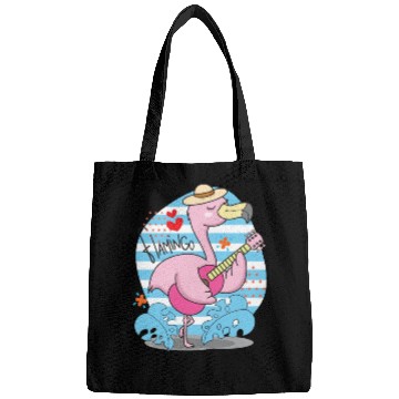 Discover Flamingo Playing Guitar Bags