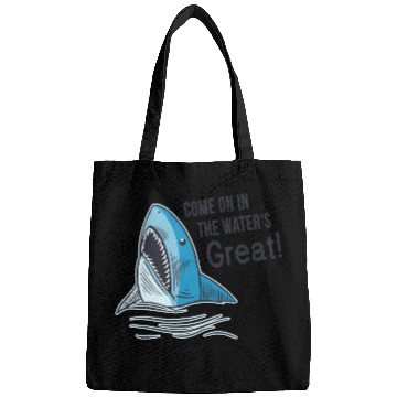 Discover Great White Shark Funny Saying Bags