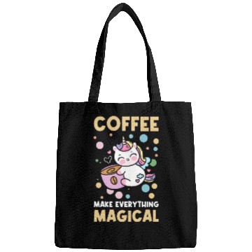 Discover Pink Magical Unicorn Caffeine Coffee Lover Bags