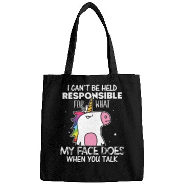 Discover Unicorns My Face Does When You Talk Bags