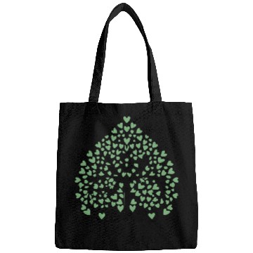 Discover Tree of Life with Hearts Two Color Vector Bags