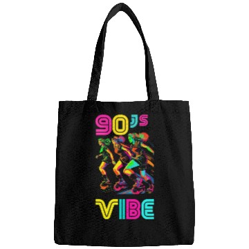 Discover 90s Vibe - I Love The 90s - Retro 90s Neon Bags