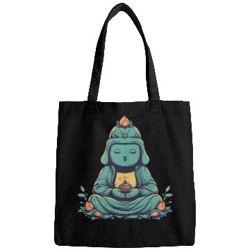 Discover Meditating buddha Bags