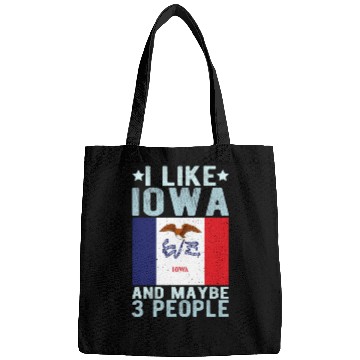 Discover Iowa Flag US State Bags
