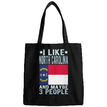 Discover North Carolina Flag US State Bags