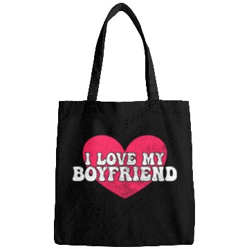 Discover I love my boyfriend Bags