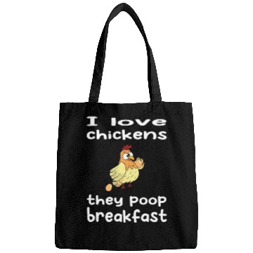Discover I love chickens - chicken eggs breakfast Bags