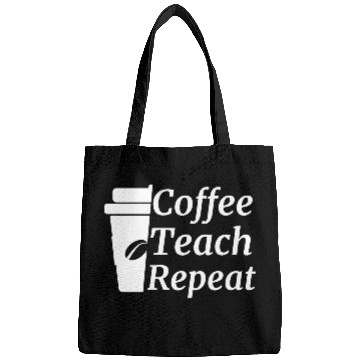 Discover Coffee Teach Repeat Teacher Bags