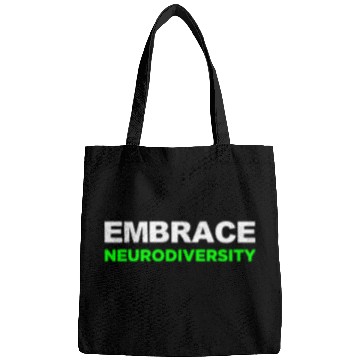 Discover Neurodiversity Embrace ADHD Autism ASD Rainbow Bags