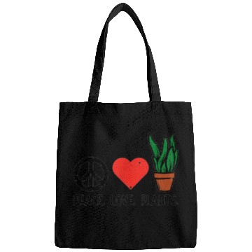 Discover Peace Love Plants Gardening Hippie Gardener Men Wo Bags