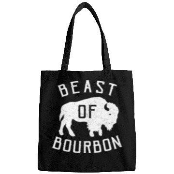 Discover Beast of Bourbon Drinking Whiskey design Bison Buf Bags