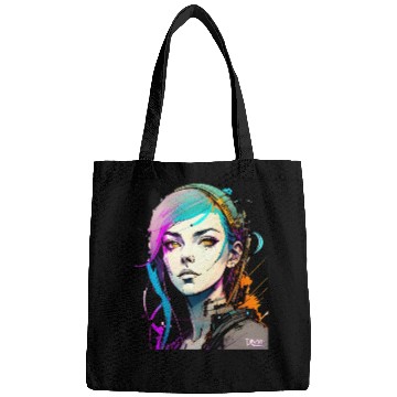 Discover A Digital Diva Stunning Cyberpunk Beautiful Girl Bags