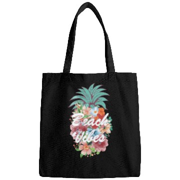 Discover Pineapple Flower Beach Vibes Bags