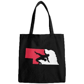 Discover Nebraska Wrestling (State Colors) Bags