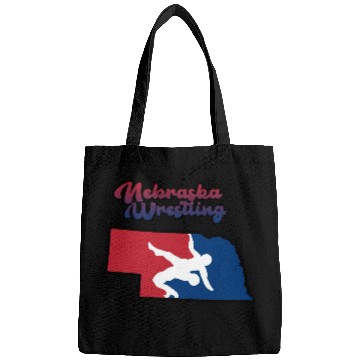 Discover Nebraska Wrestling (USA Colors) Bags