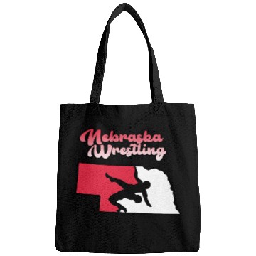 Discover Nebraska Wrestling (State Colors) Bags