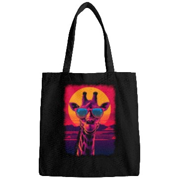 Discover 80s Synthwave Giraffe Bags