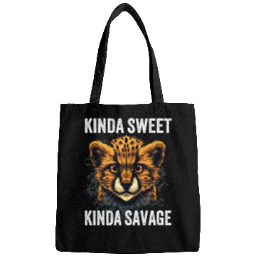 Discover Kinda Sweet Kinda Savage Cute Cheetah Bags
