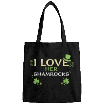 Discover I Love Her Shamrocks Bags