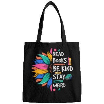 Discover Read Books Be Kind Stay Weird Bags