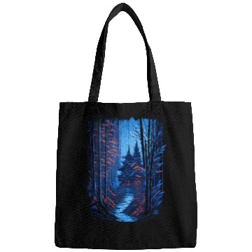 Discover Japanese Temple in a Bamboo Forest Bags