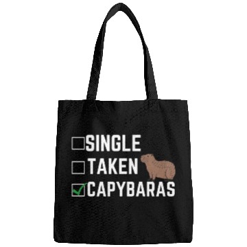 Discover Single Taken Capybaras cute capybara lover Bags