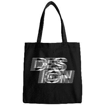Discover black and white design typography Bags