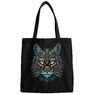 Discover Cat Abstract Ornament Mandala | Cat Design Bags