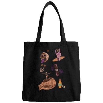 Discover Brown Purple Skeleton Bags