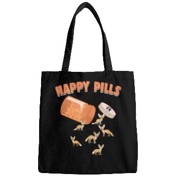 Discover Happy Pills Fennec Fox Funny Fennec Foxes Lover Bags