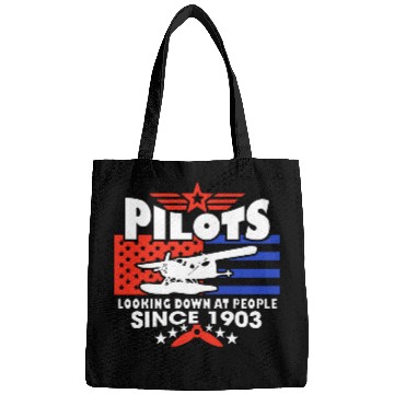 Discover Pilots Looking Down At People SINCE 1903 Bags