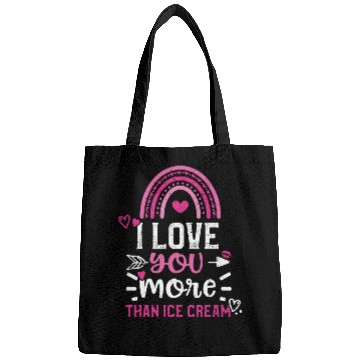 Discover I love you more than ice cream Bags