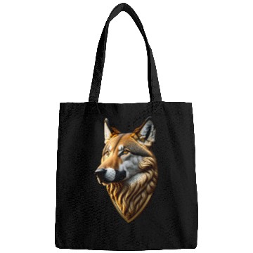 Discover Brown Wolf Graphic Bags