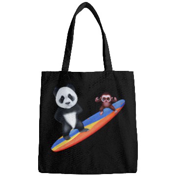 Discover Surfing panda and monkey Bags