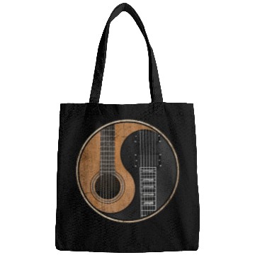 Discover Ying Yang Guitar ArTwork Bags