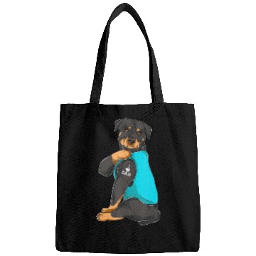 Discover Rottweiler I Love Dad Tattoo Apparel Bags