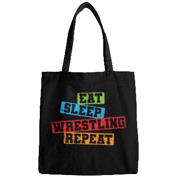 Discover Eat sleep Wrestling Repeat Show Fight Bags