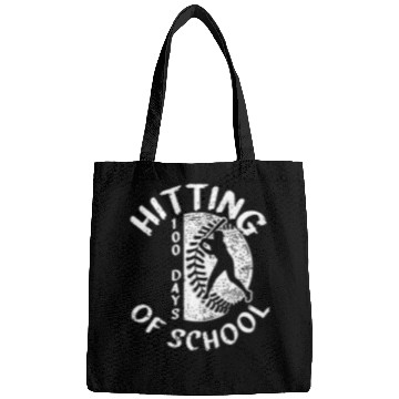 Discover 100 Days Of School Baseball Player Teacher Student Bags