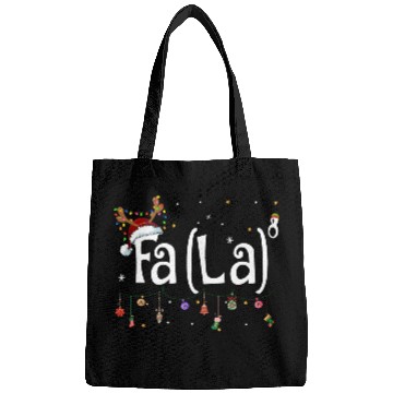Discover Fa La La 8 Math Teacher Christmas Bags