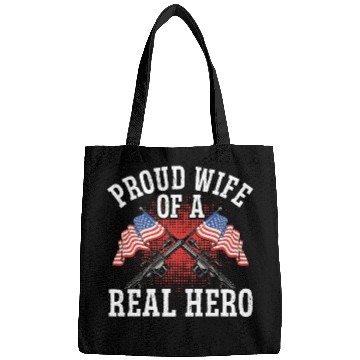 Discover Soldier proud wife of real hero military army Bags