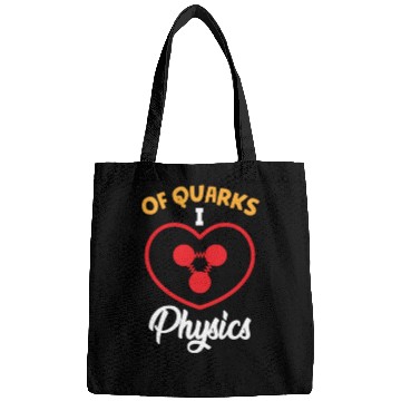 Discover Quarks i love Physics science atom cute Bags