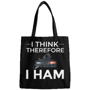 Discover Think Therefore Ham Radio nostalgia Bags