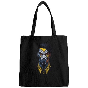 Discover Angry Warrior: Mysterious Comic Style Art Bags