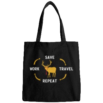 Discover Work Save Travel Vacation Holidays Adventure Camp Bags