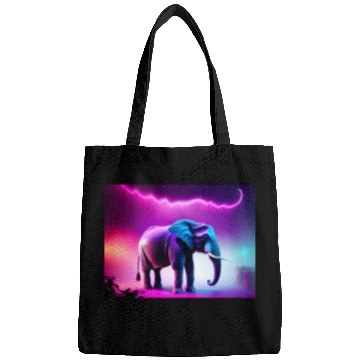 Discover Trance Neon Elephant Graphic Bags