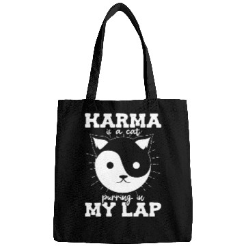 Discover Karma is a Cat Purring in My Lap Witchcraft Tarot Bags
