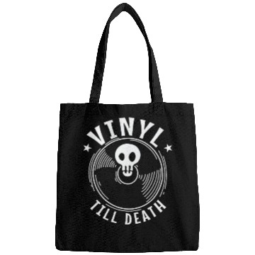 Discover Vinyl till Death Record Music Song Bags
