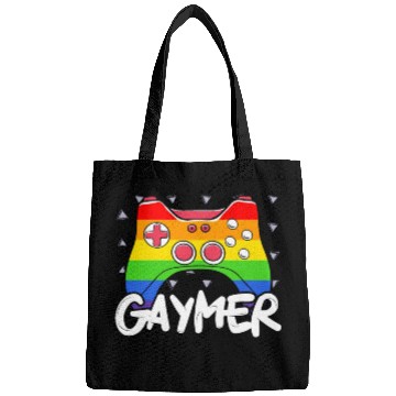 Discover Gaymer Video Game Rainbow Pride Month LGBTQ Gay Bags